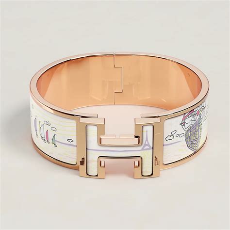 chaine hermes or|Hermes click clac bracelet.